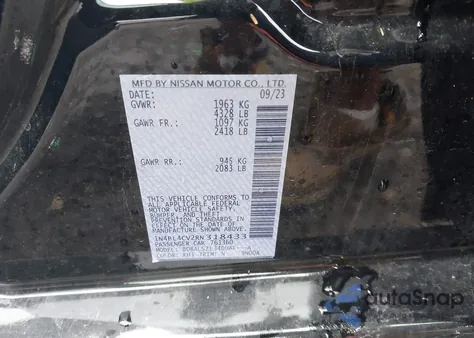 2024 Nissan Altima Sr Fwd из США, поврежденный, VIN 1N4BL4CV2RN318433